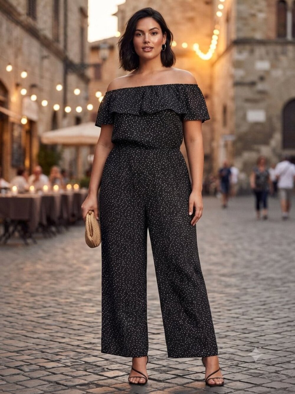 Tribal Femme Polka Dots Jumpsuit